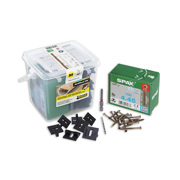 Terras clips 5 m² ( 5mm ) 100 screws - 85 fast