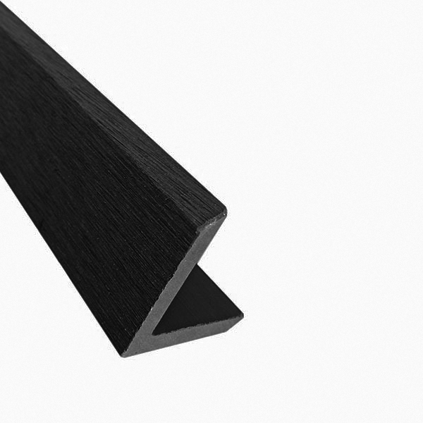 WPC hoeklat 40x40x2900mm - antraciet