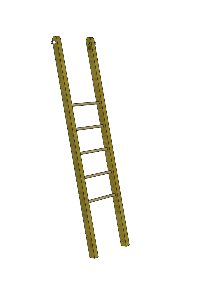 Ladder voor speeltoren einde reeks