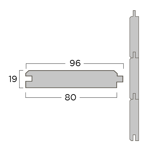 Planchet Gr Imp 19x96x3000mm