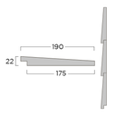 Zweedse Rabat Gr TW 21x190x5100mm