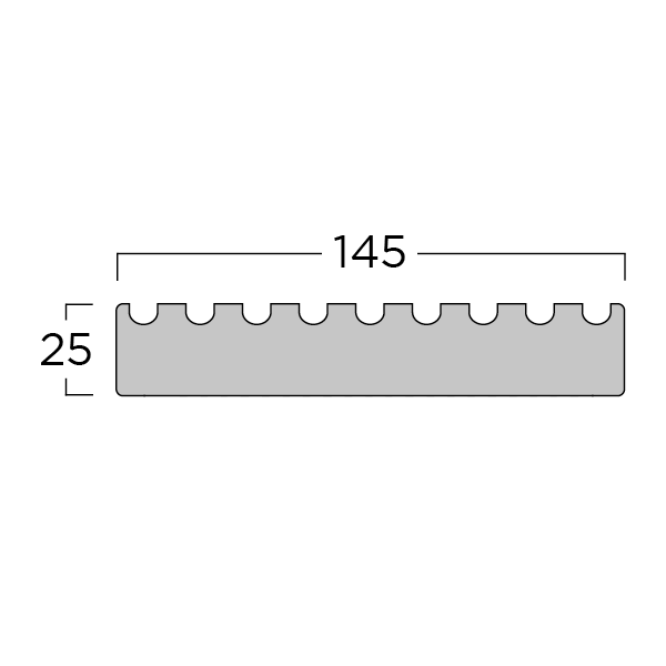 Terrasplank Bangkirai 25x145x2750mm