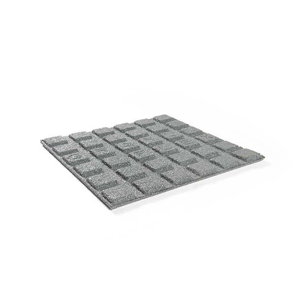 Rubbertegel  500x500x25mm  grijs