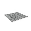 Rubbertegel  500x500x25mm  grijs