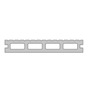 WPC Antraciet 22x146x4000mm - per 2