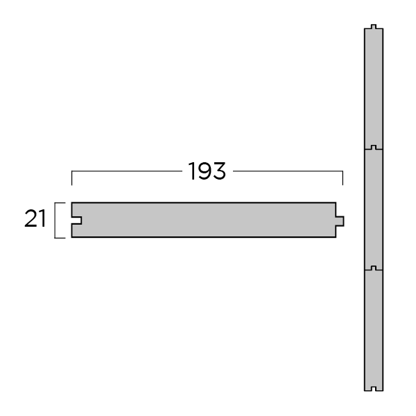 Blokhutplank Gr TW Modern 21x193x5100mm