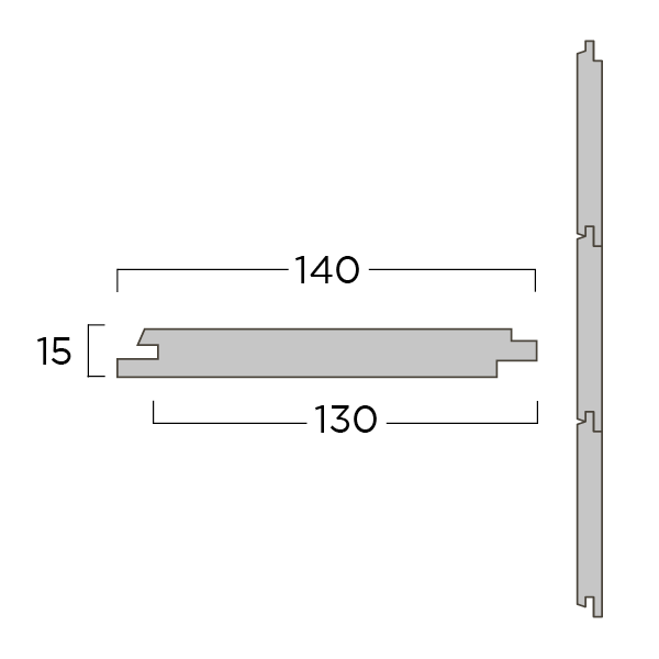 Planchet Ayous TW 15x130x2750mm