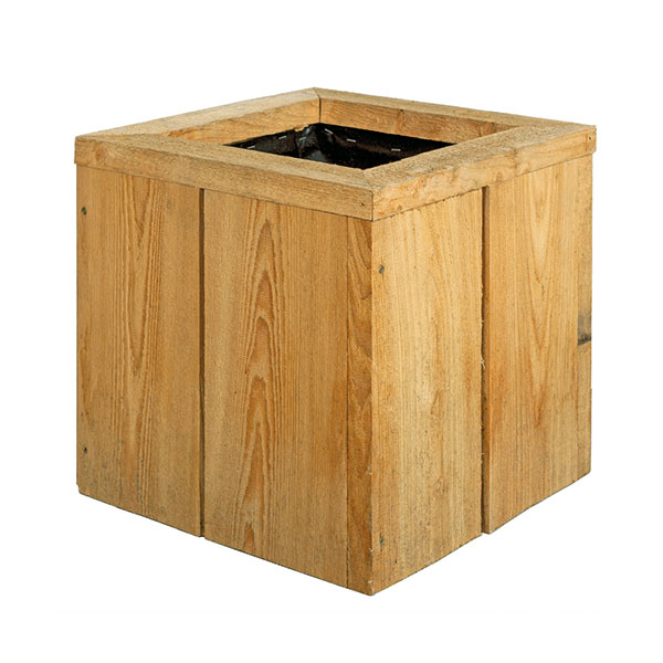 Asper Bloembak Vierkant 400x400x400mm BxDxH  EINDE REEKS