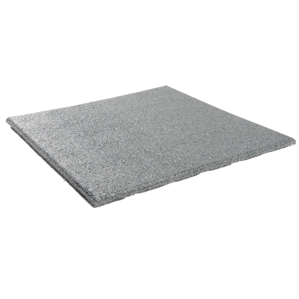 Rubbertegel  500x500x25mm  grijs