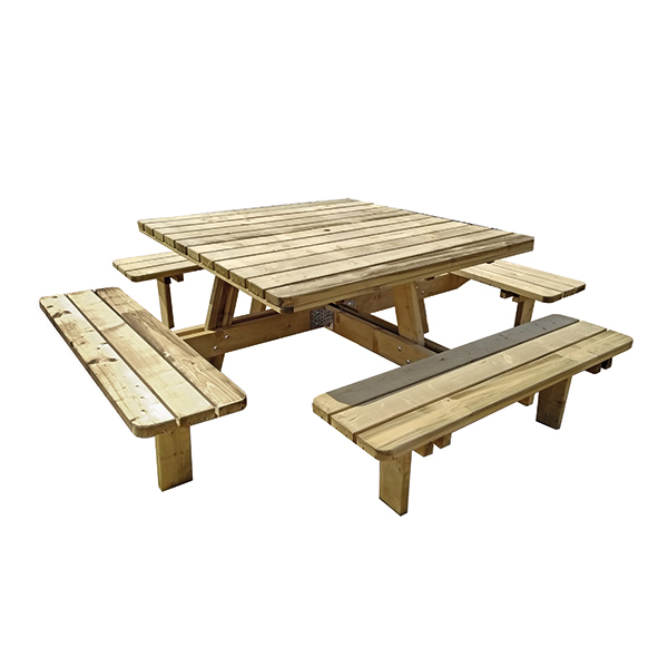 Vierkante Picknicktafel 2200mm