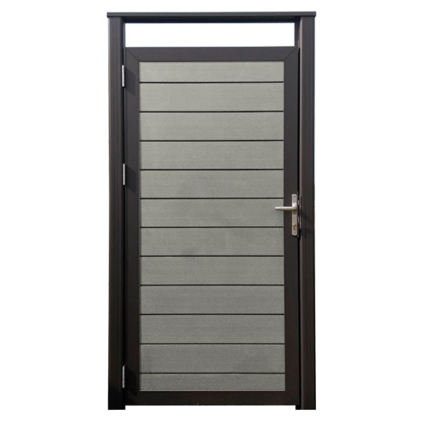 Compo deur Grijs incl beslag en palen 900x1800mm (draai 4/1)