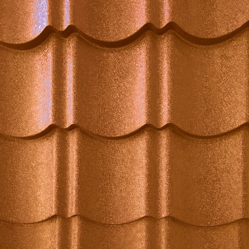 Dakpanplaat terracotta 1150x870 mm