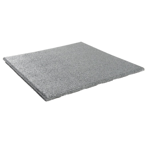 Rubbertegel  500x500x25mm  grijs (EINDE REEKS)