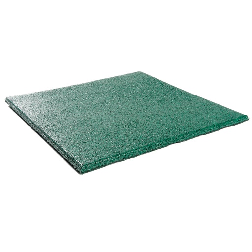 Rubbertegel 500x500x25mm  groen