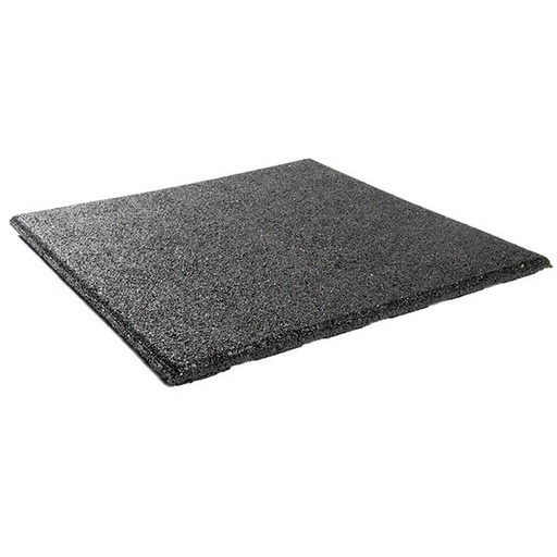 Rubbertegel 500x500x25mm  zwart