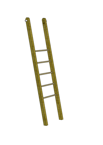 Ladder voor speeltoren einde reeks