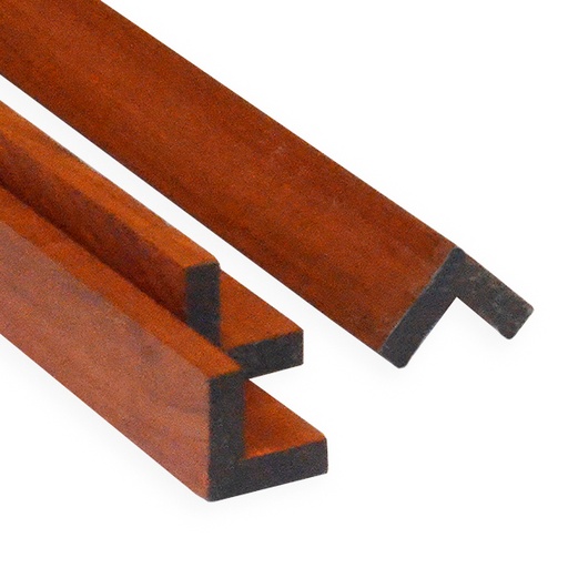 [HLPAD46461000] Hoeklat Padouk 46x46x2550mm